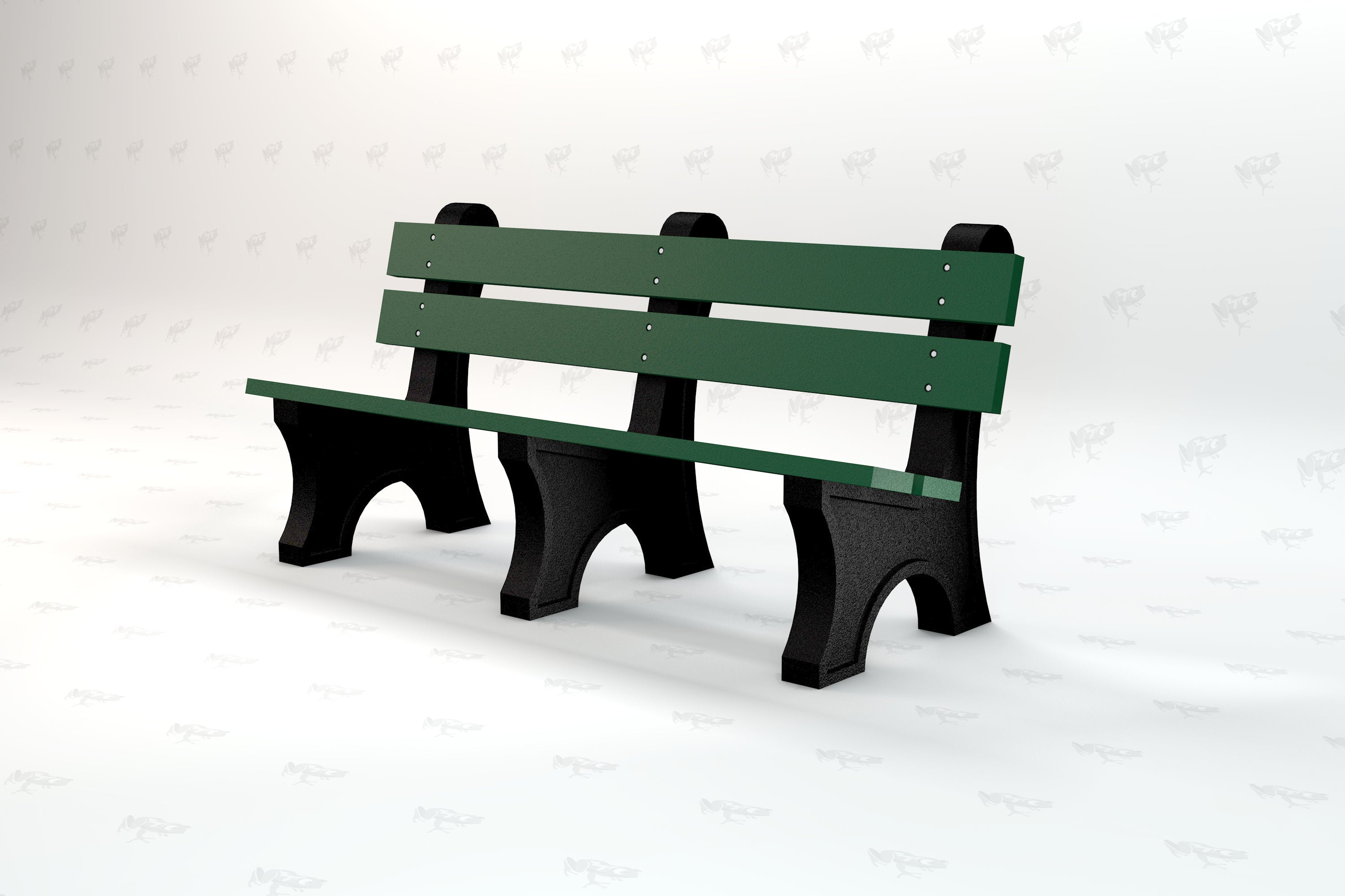 Colonial Recycled Plastic Park Bench
