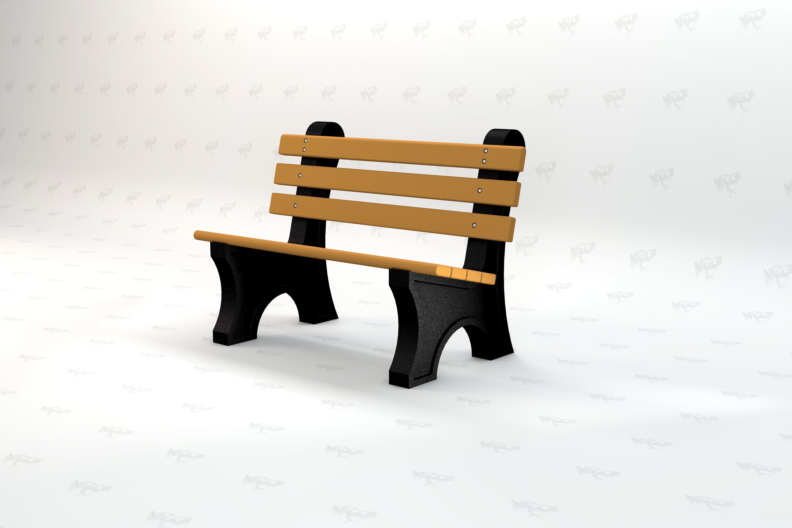 Comfort Park Avenue Recycled Plastic Park Bench