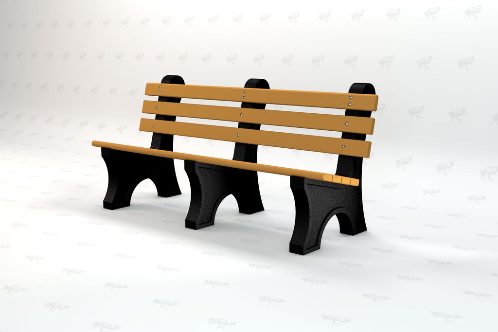Comfort Park Avenue Recycled Plastic Park Bench