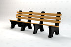 Comfort Park Avenue Recycled Plastic Park Bench