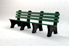 Comfort Park Avenue Recycled Plastic Park Bench
