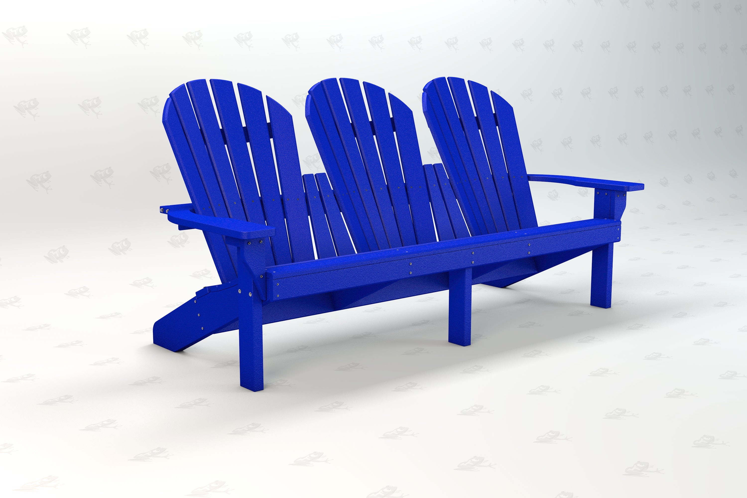 Grand Isle Recycled Plastic Adirondack Bench