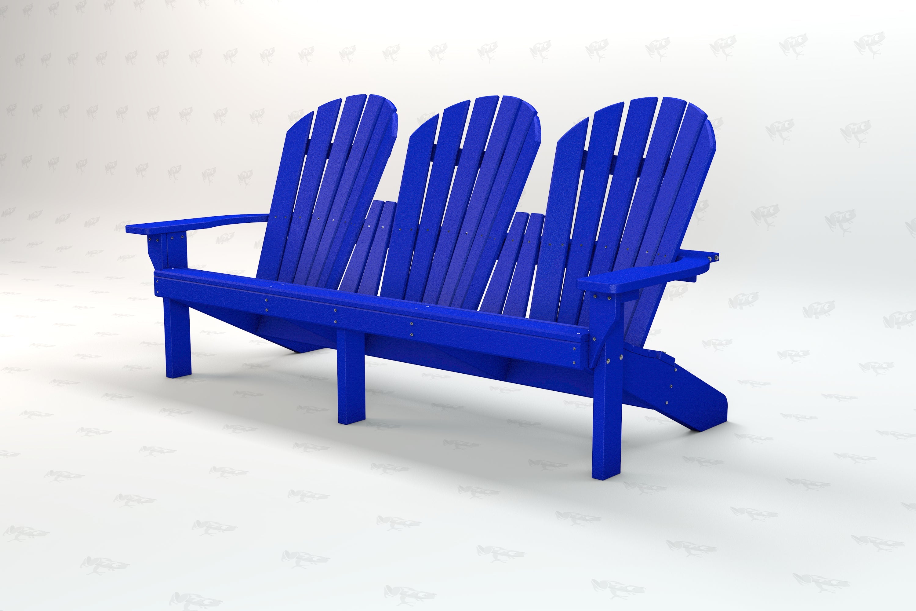 Grand Isle Recycled Plastic Adirondack Bench