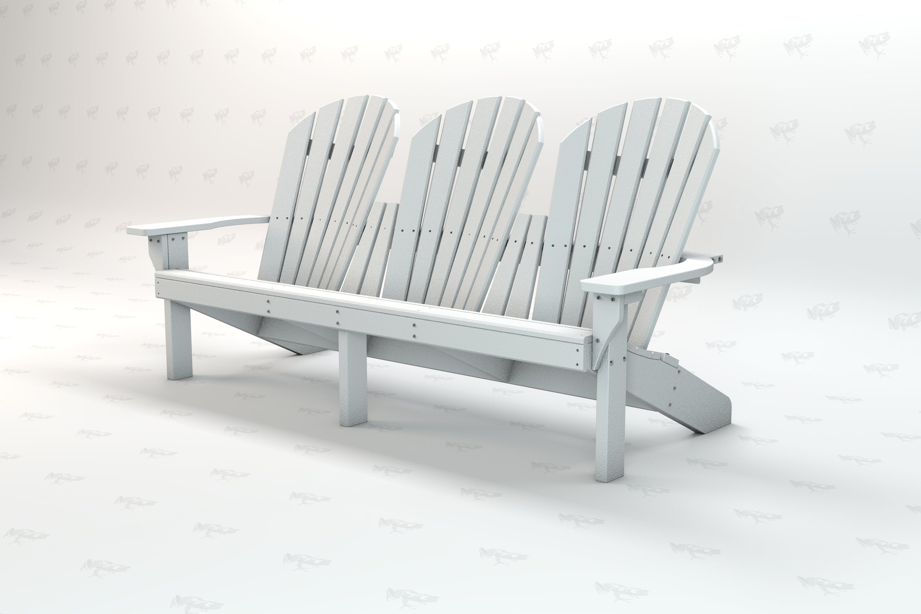 Grand Isle Recycled Plastic Adirondack Bench