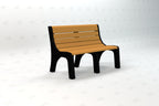Newport Recycled Plastic Park Bench