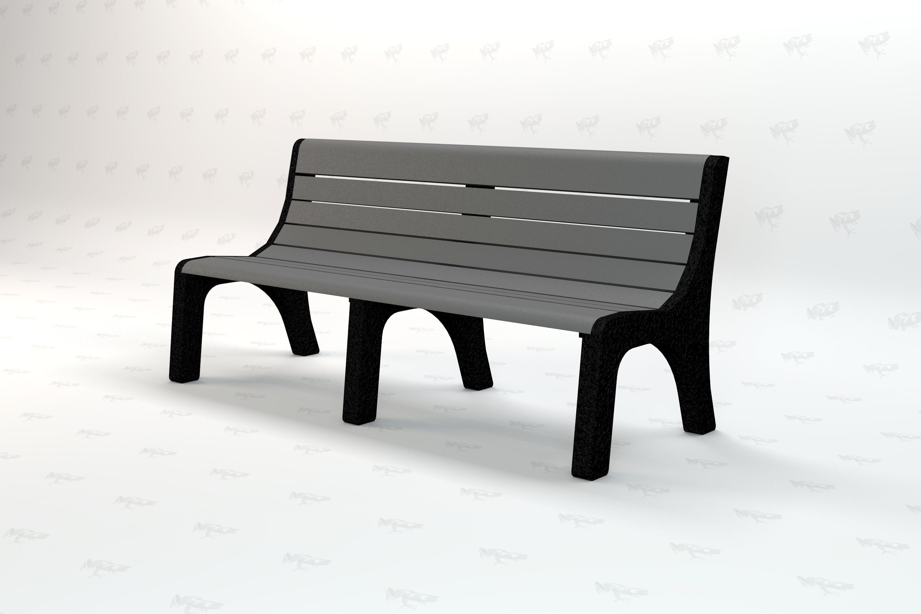 Newport Recycled Plastic Park Bench