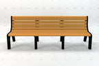 Newport Recycled Plastic Park Bench