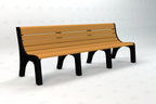 Newport Recycled Plastic Park Bench