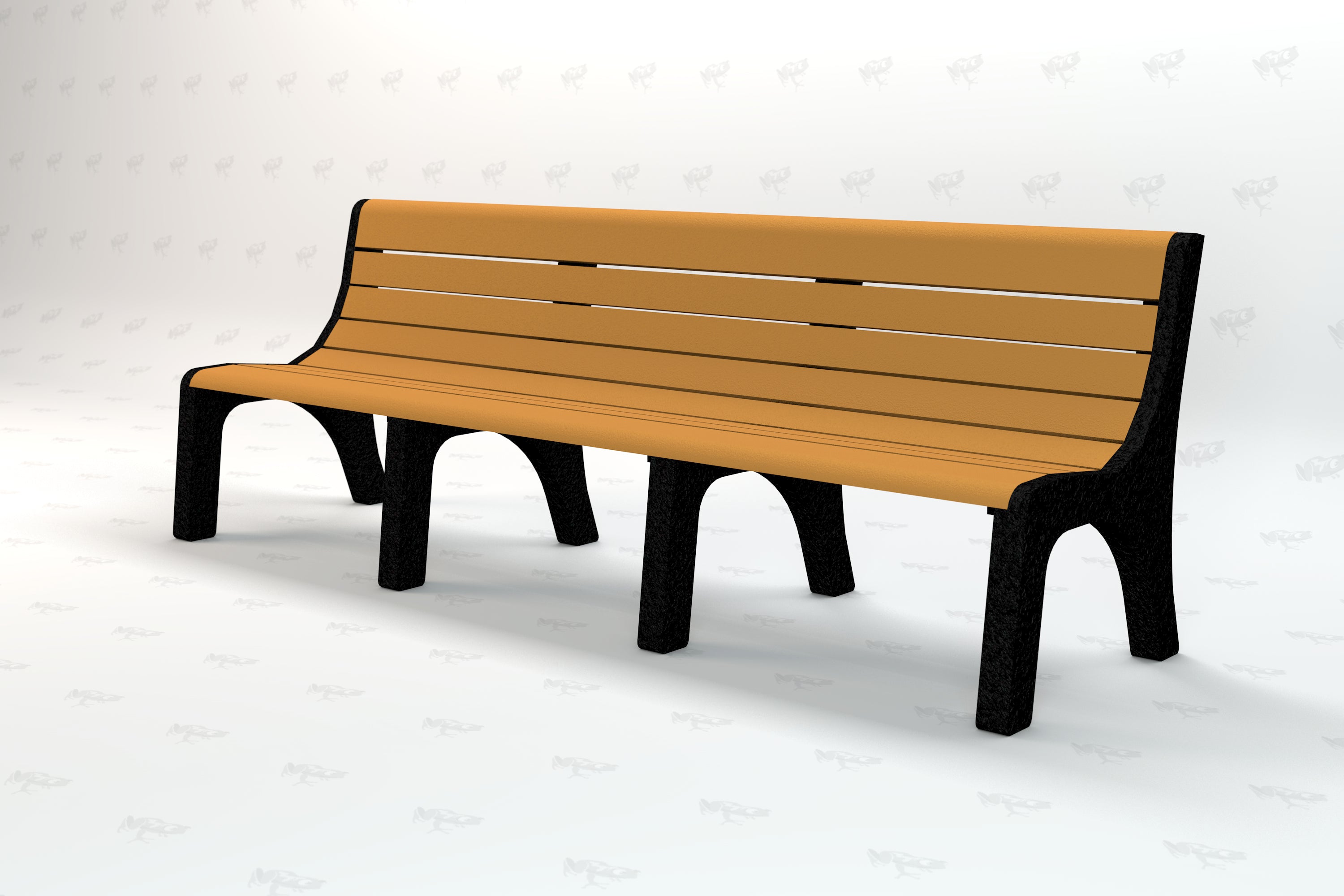 Newport Recycled Plastic Park Bench