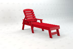 Pensacola Recycled Plastic Adirondack Lounger