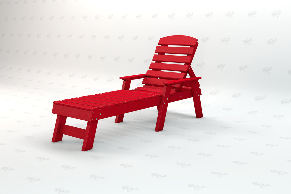 Pensacola Recycled Plastic Adirondack Lounger