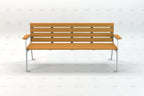 Plaza Recycled Plastic Park Bench