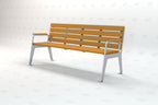 Plaza Recycled Plastic Park Bench