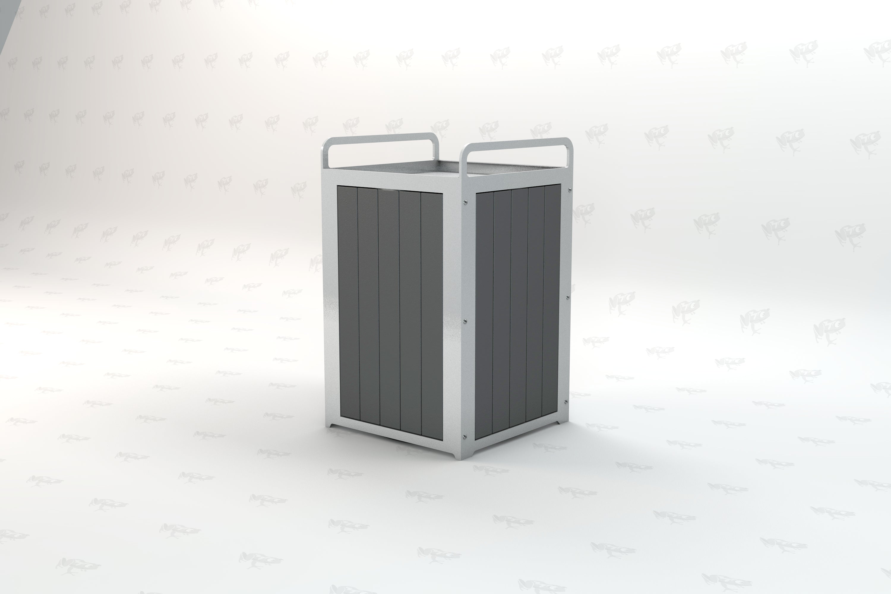 Plaza Recycled Plastic Trash Receptacle