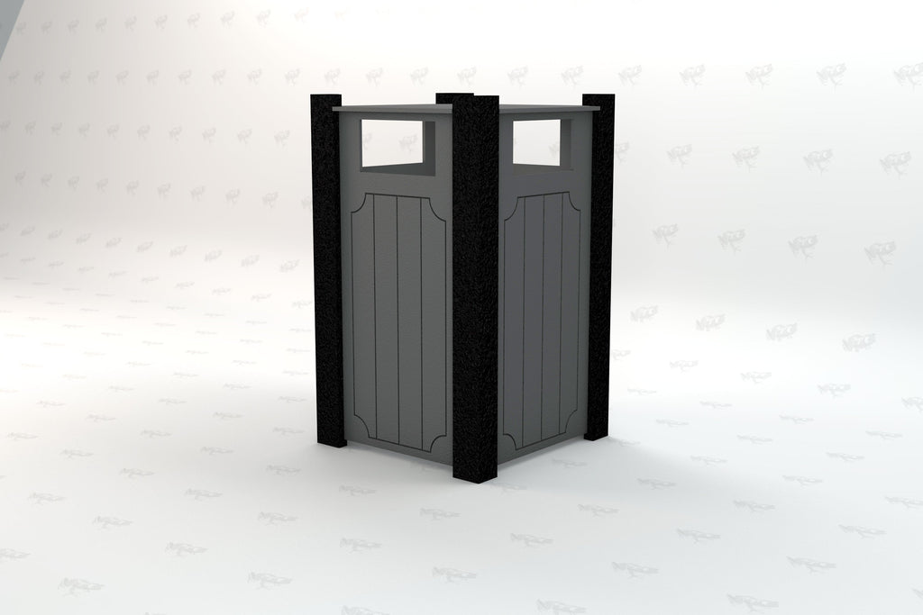 Ridgeview Recycled Plastic Trash Receptacle