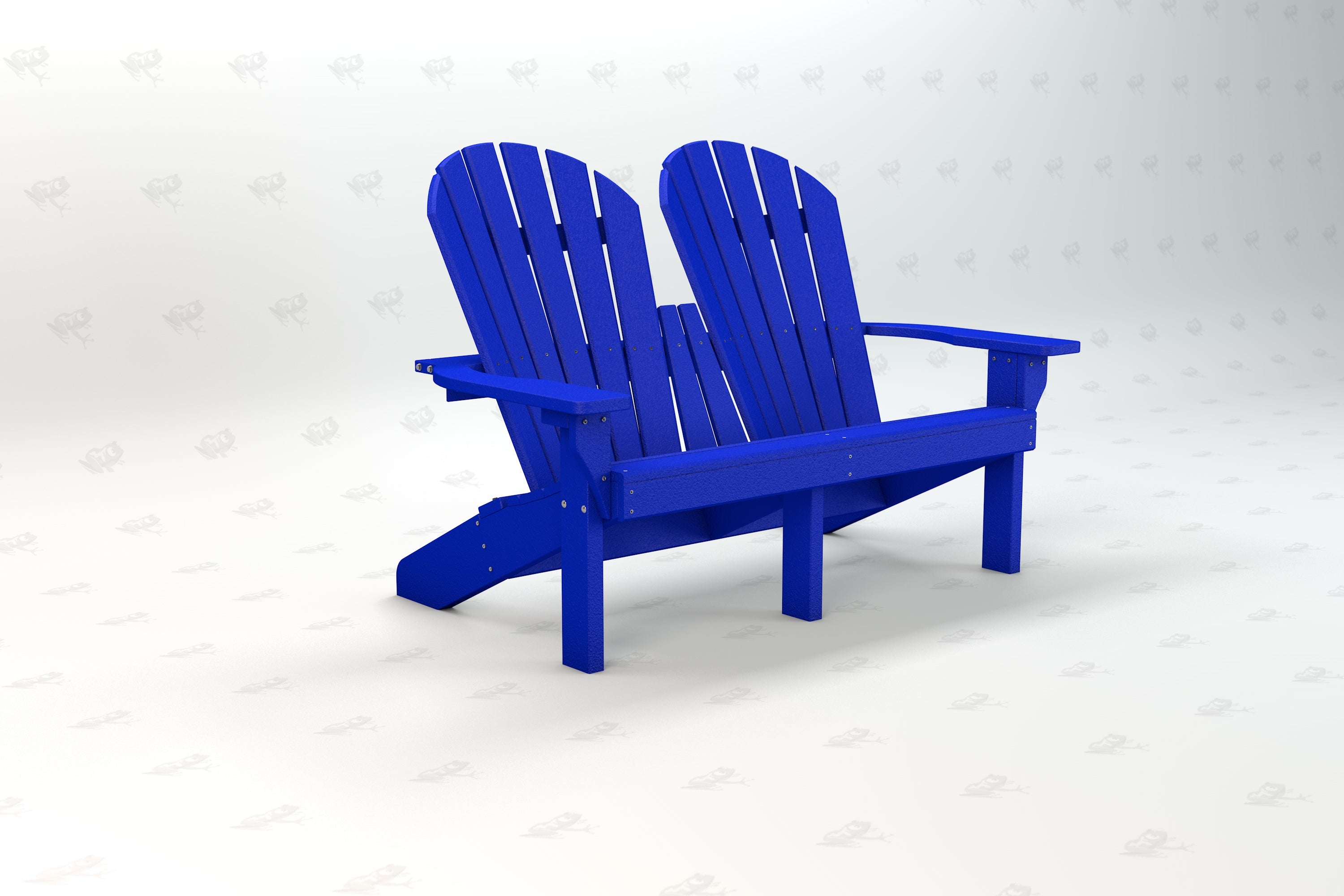 Riviera Recycled Plastic Adirondack Love Seat