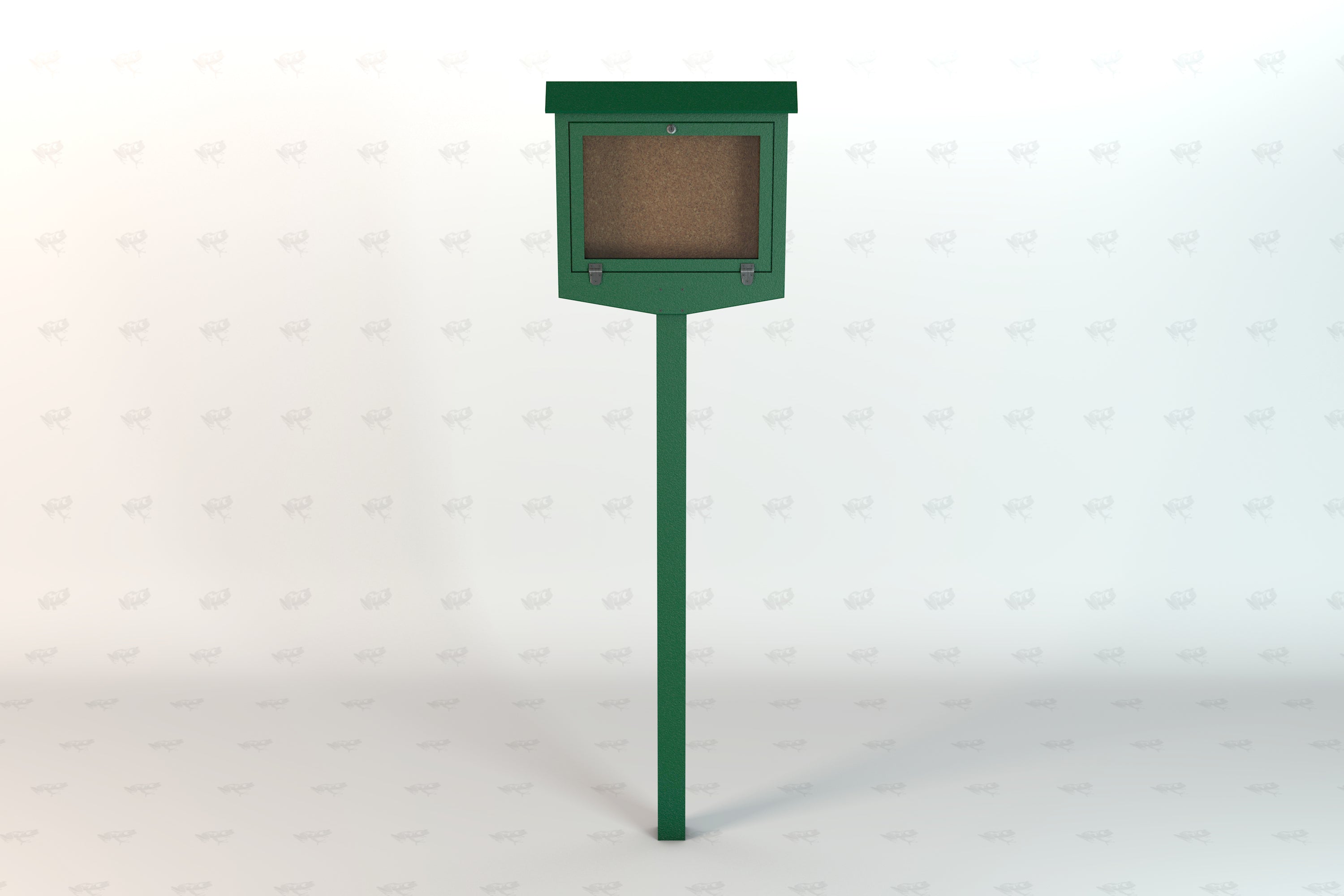 Small Recycled Plastic Hinged Message Center