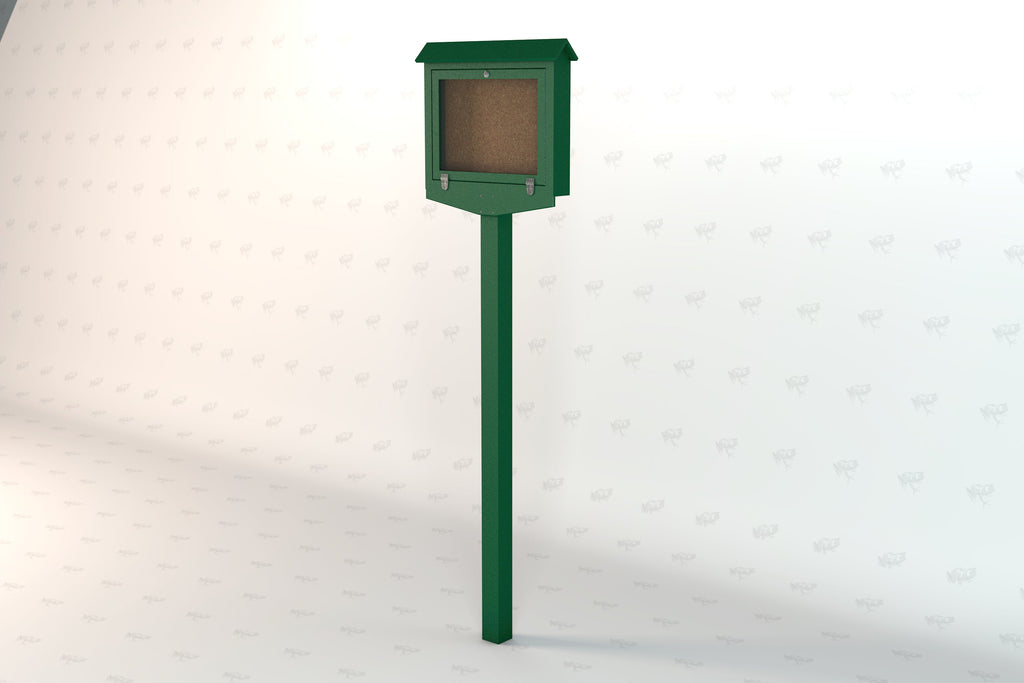 Small Recycled Plastic Hinged Message Center