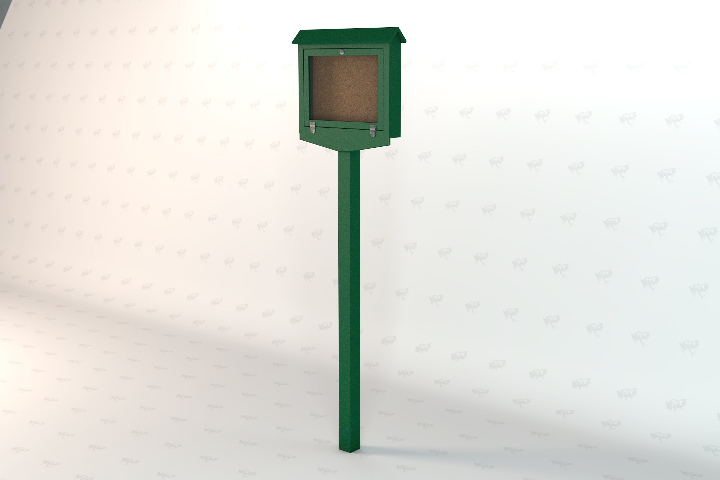 Small Recycled Plastic Hinged Message Center