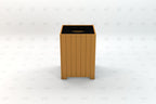 Standard Square Recycled Plastic Trash Receptacle