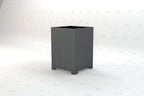 Standard Square Recycled Plastic Trash Receptacle