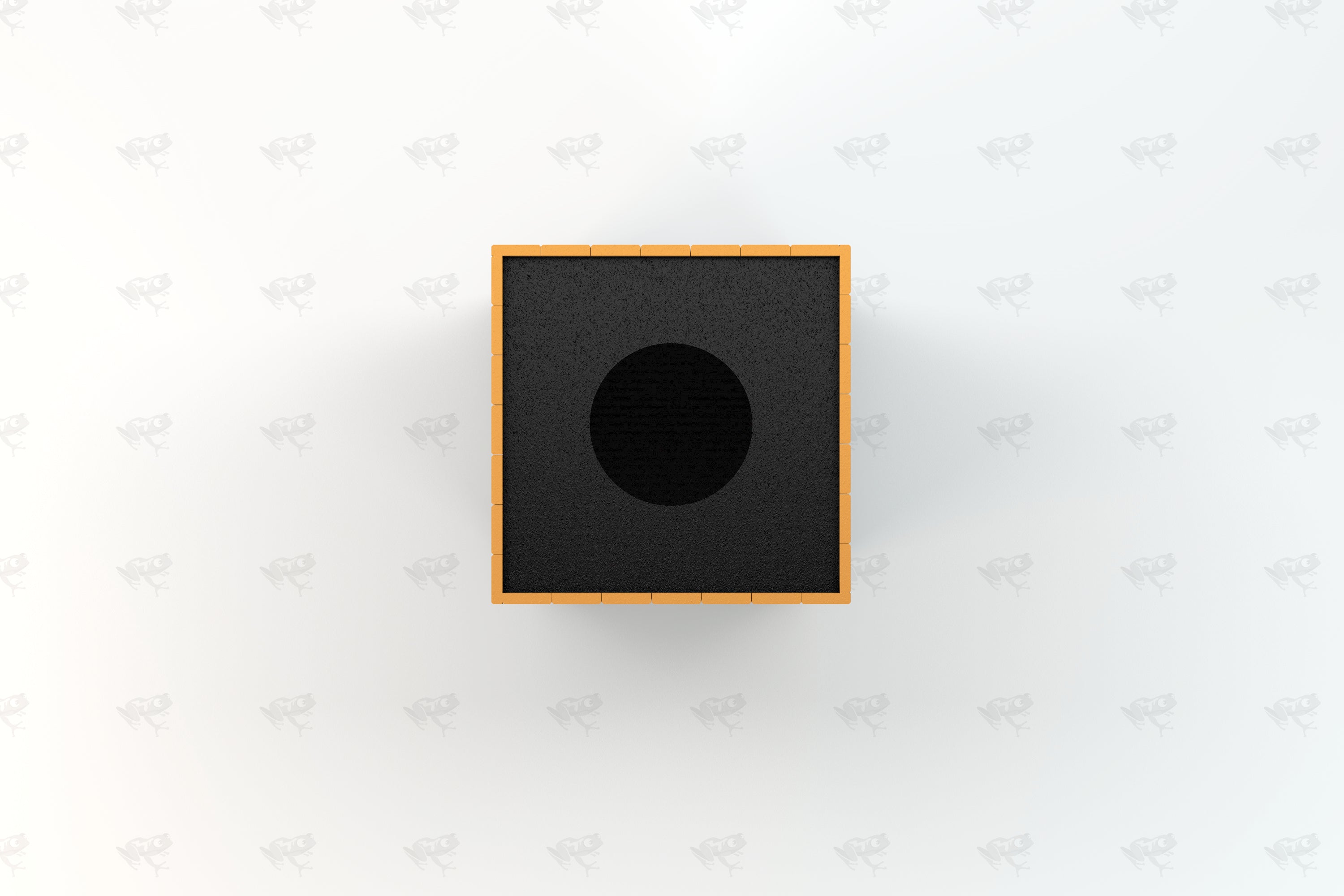 Standard Square Recycled Plastic Trash Receptacle