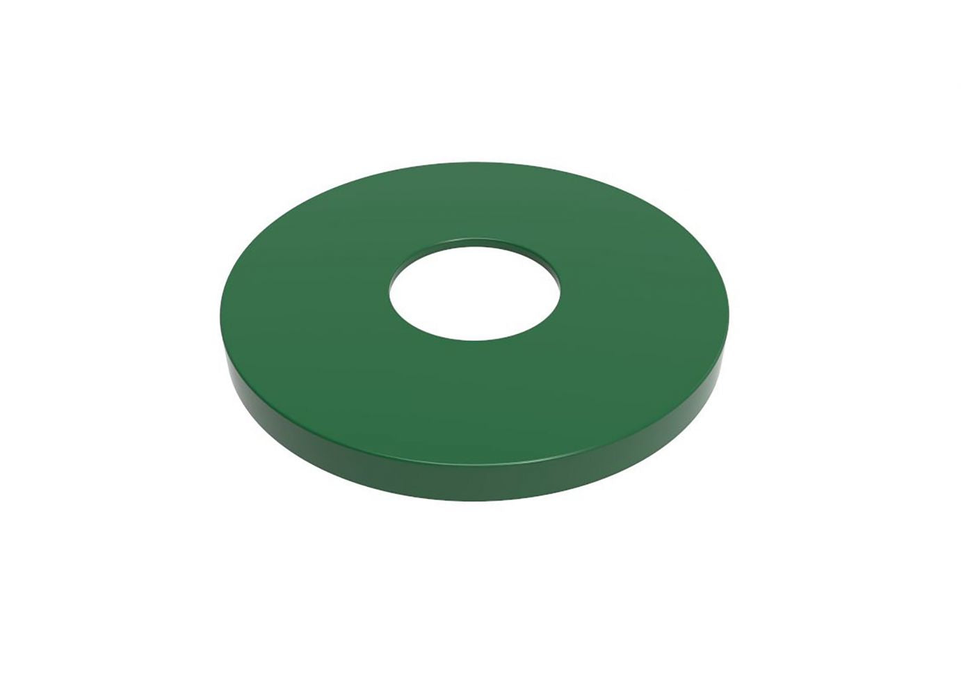 Flat Trash Receptacle Lid