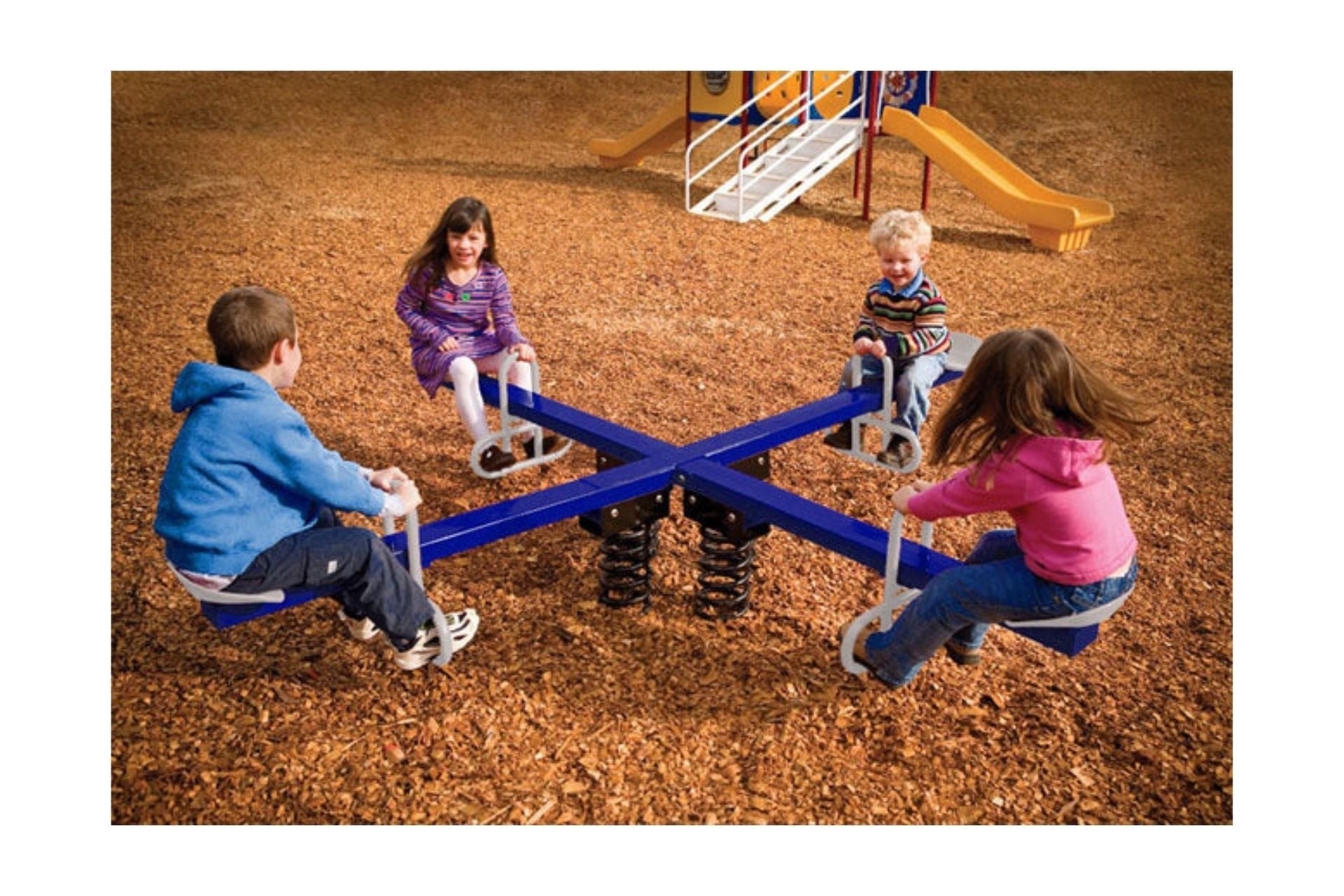 Four-Seat In Ground Spring Rider