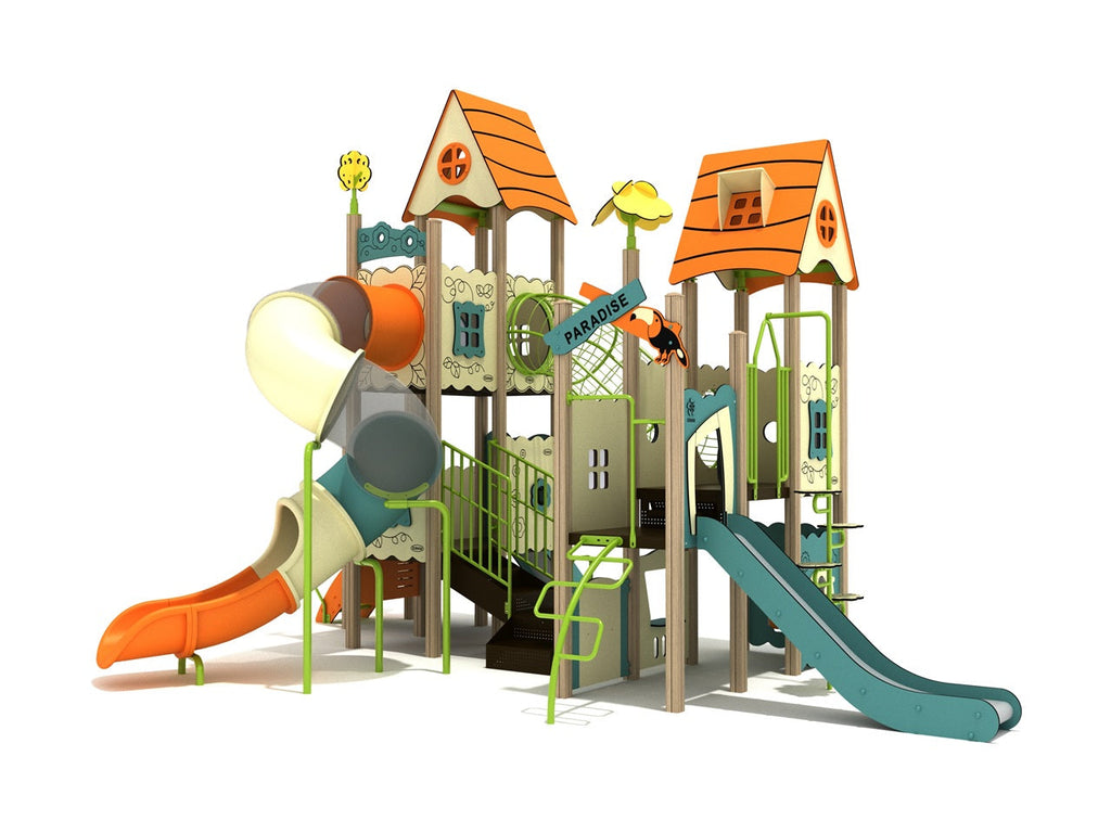 Red Mulberry Canopy Quest Play Structure