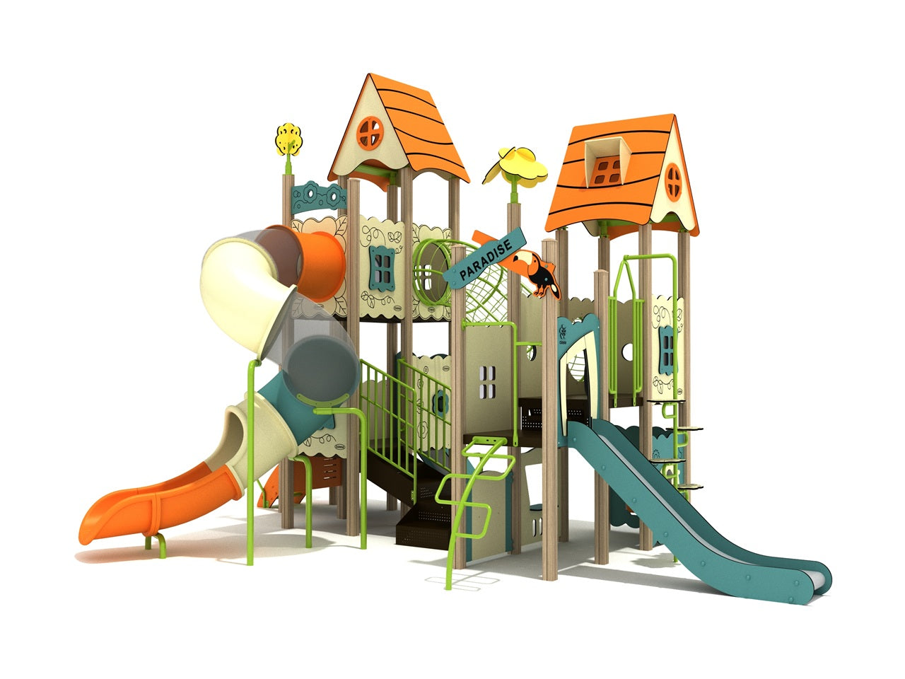 Red Mulberry Canopy Quest Play Structure