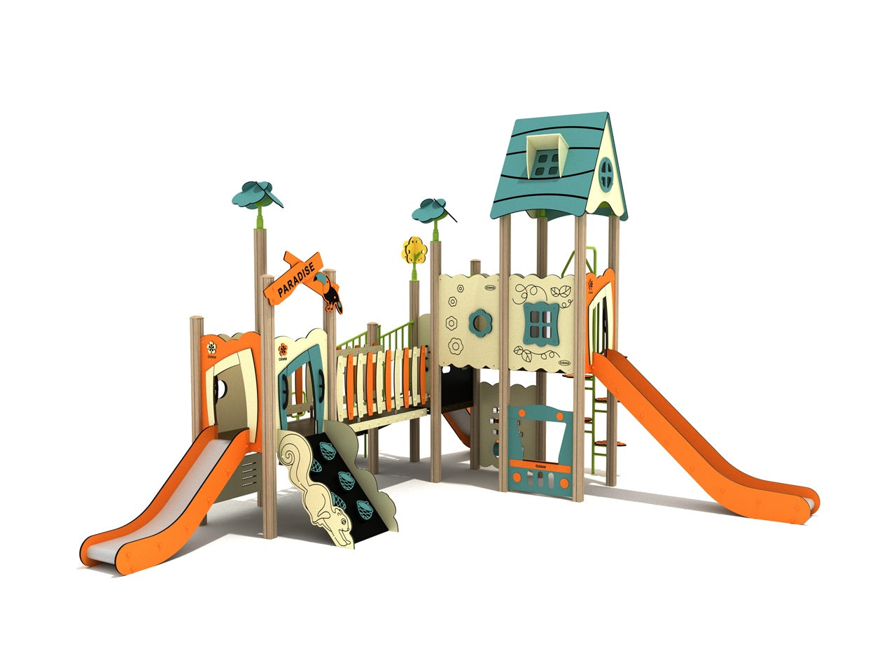 Iron Oak Canopy Quest Play Structure