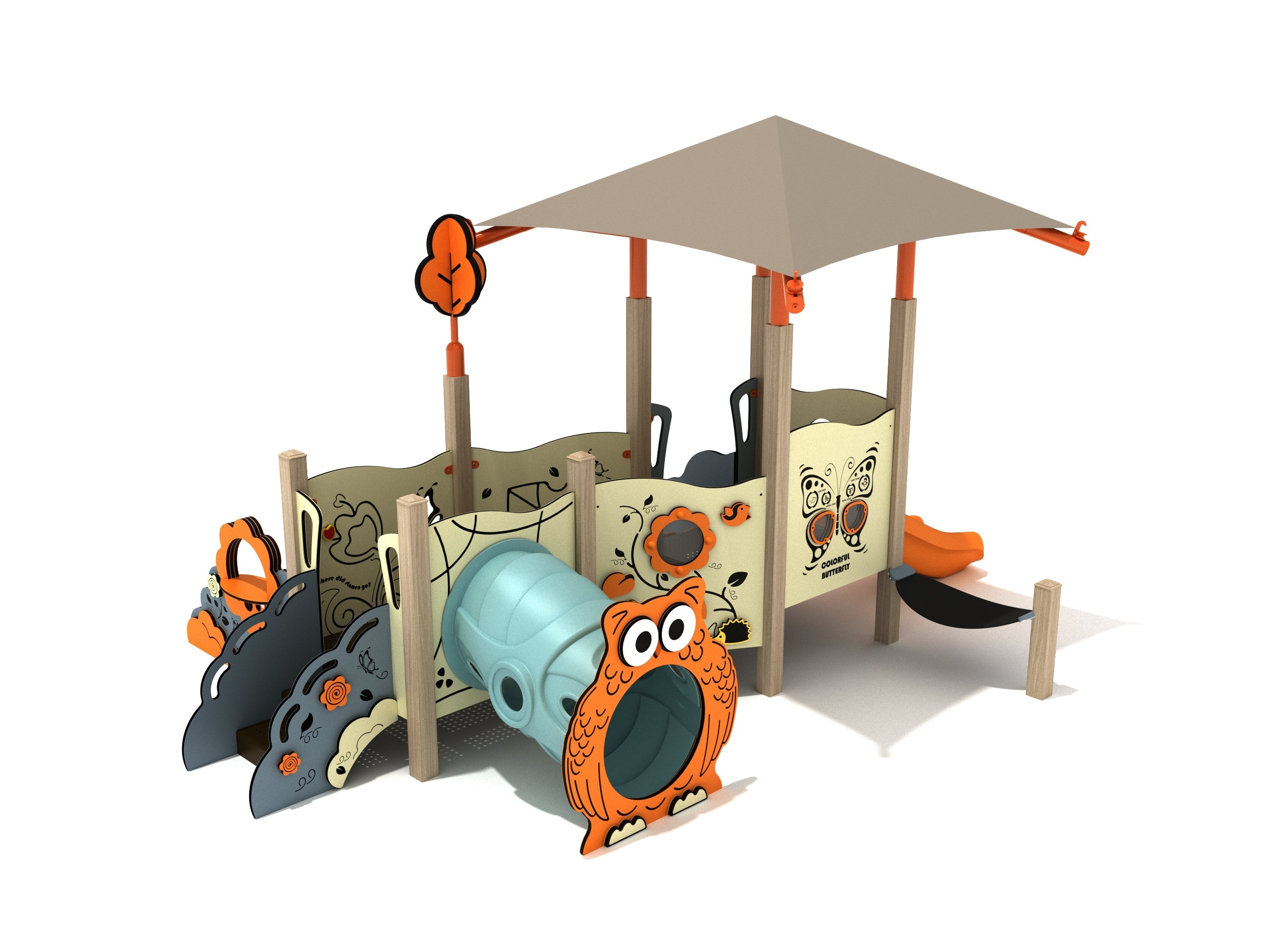 Fuchsia Canopy Mini Play Structure