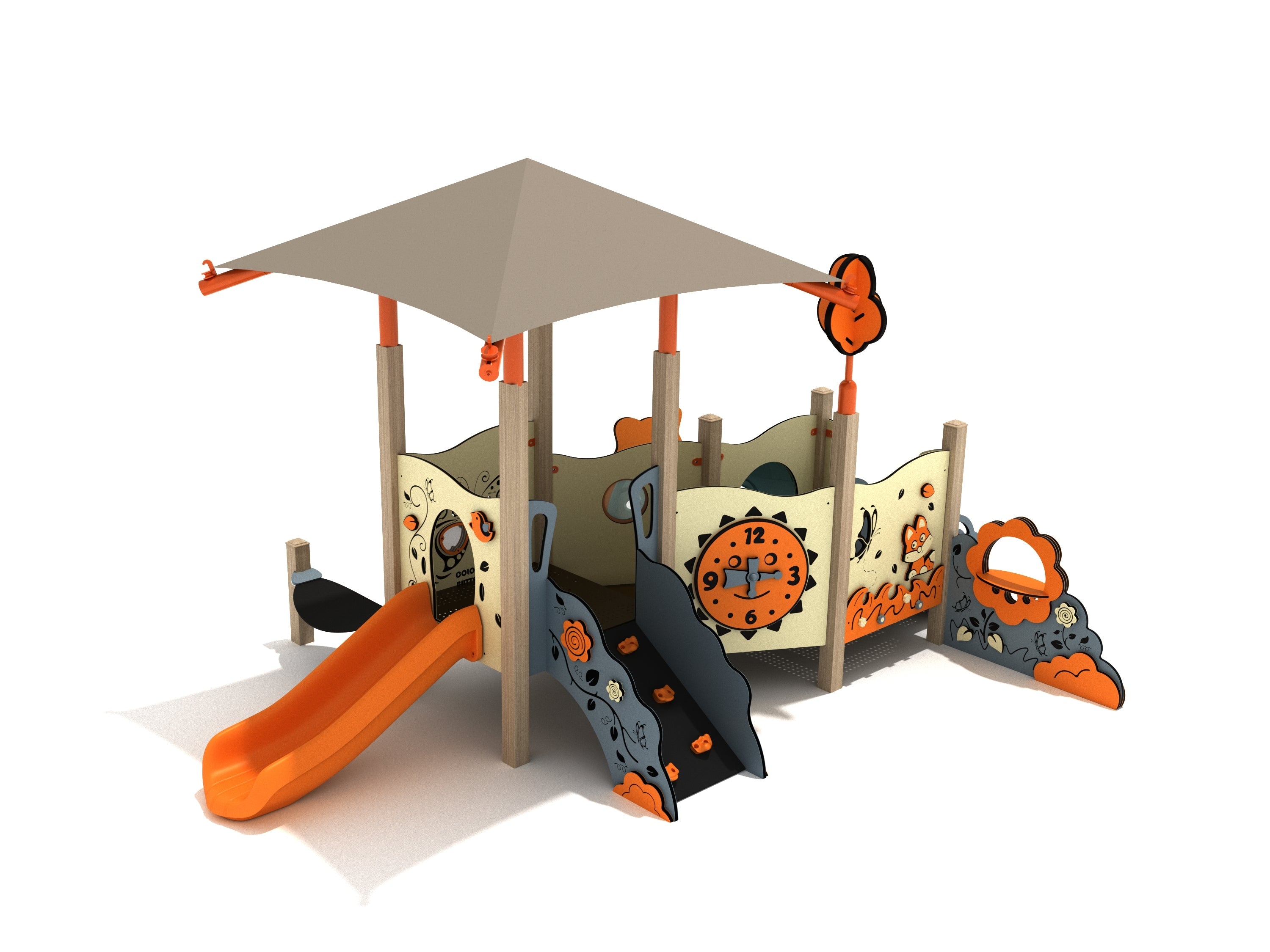 Fuchsia Canopy Mini Play Structure