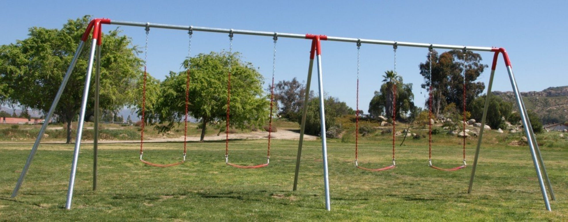 Heavy Duty 8 Foot High Swing Set
