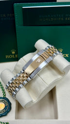Rolex Datejust 41mm Two-Tone Yellow Gold Fluted Bezel Black Index Dial Jubilee - 126333 - New 2025