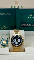 Rolex Cosmograph Daytona 40mm Special Edition "Le Mans" Yellow Gold Ceramic Black Bezel Black Dial - 126528LN - New 2025