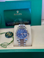Rolex Datejust 36mm Fluted Bezel Blue Index Dial Jubilee - 126234 - New 2025