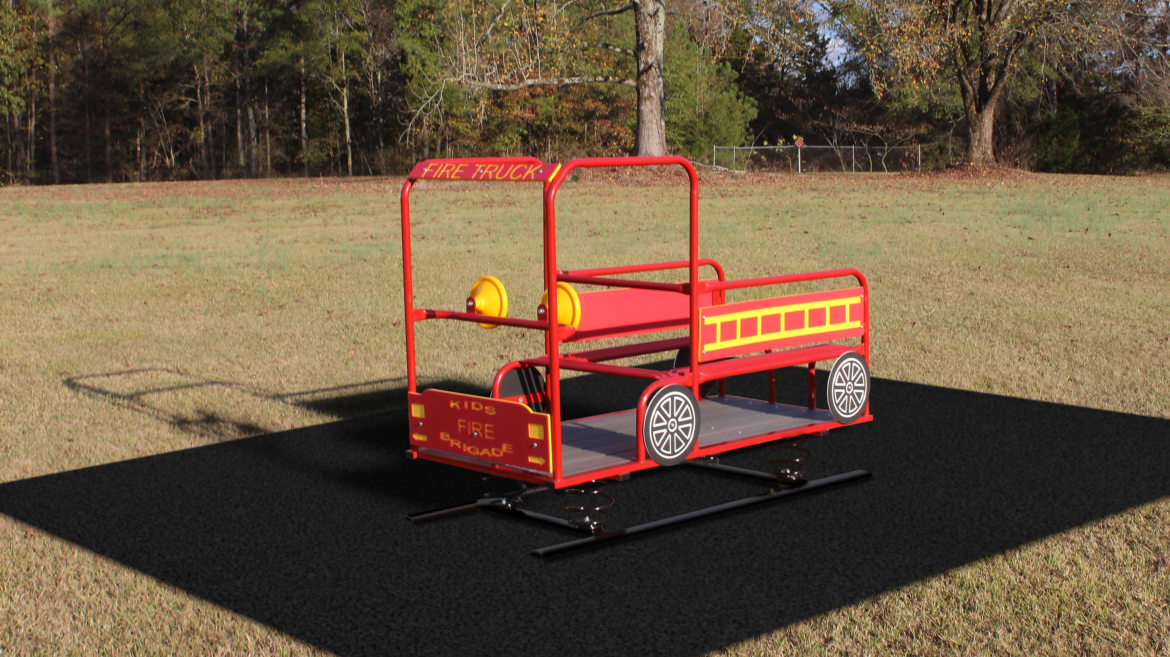 Fire Truck Multi Passenger Spring Rider