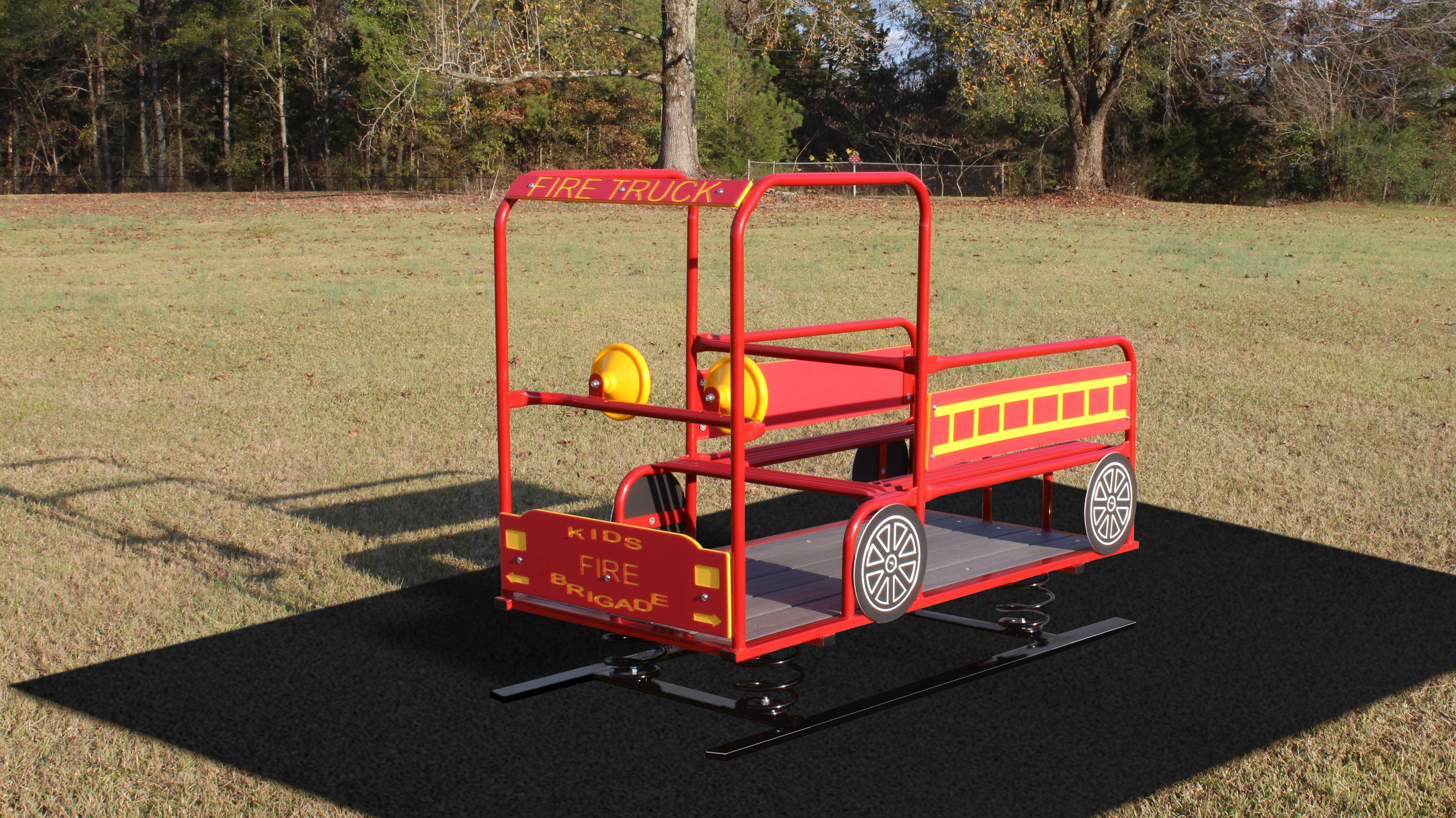 Fire Truck Multi Passenger Spring Rider