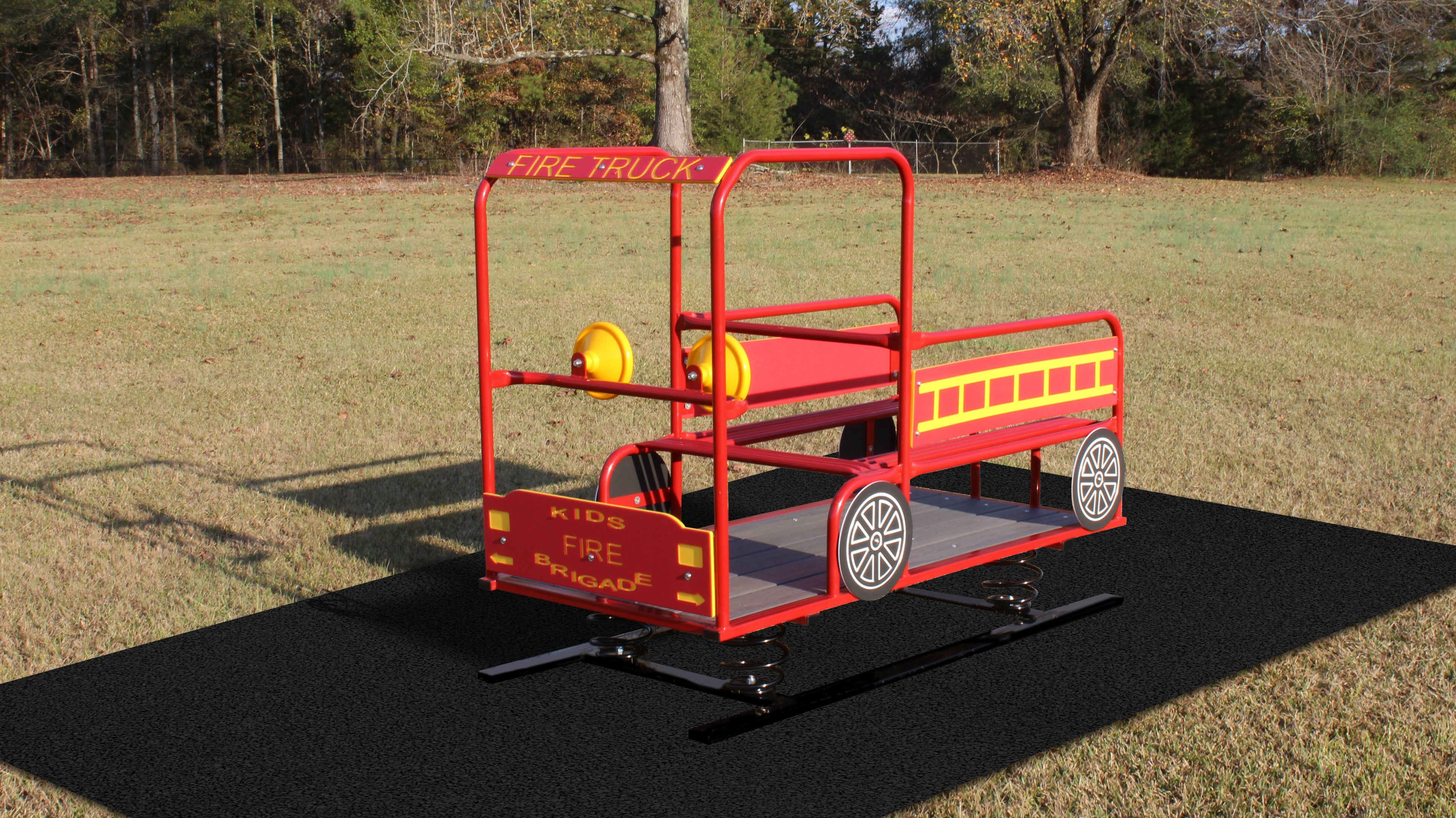 Fire Truck Multi Passenger Spring Rider