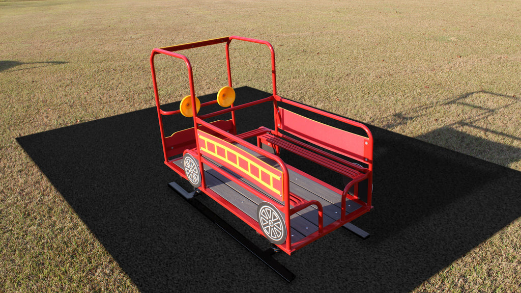 Fire Truck Multi Passenger Spring Rider