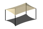 Hip Roof Shade Structure with 4 Posts