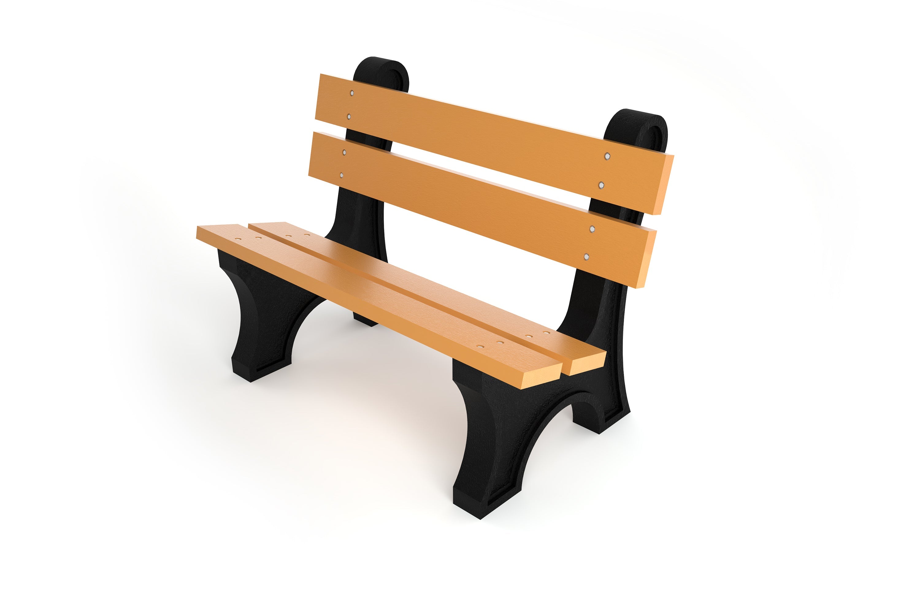 Colonial Recycled Plastic Park Bench