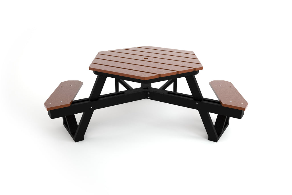 Hex Recycled Plastic Picnic Table