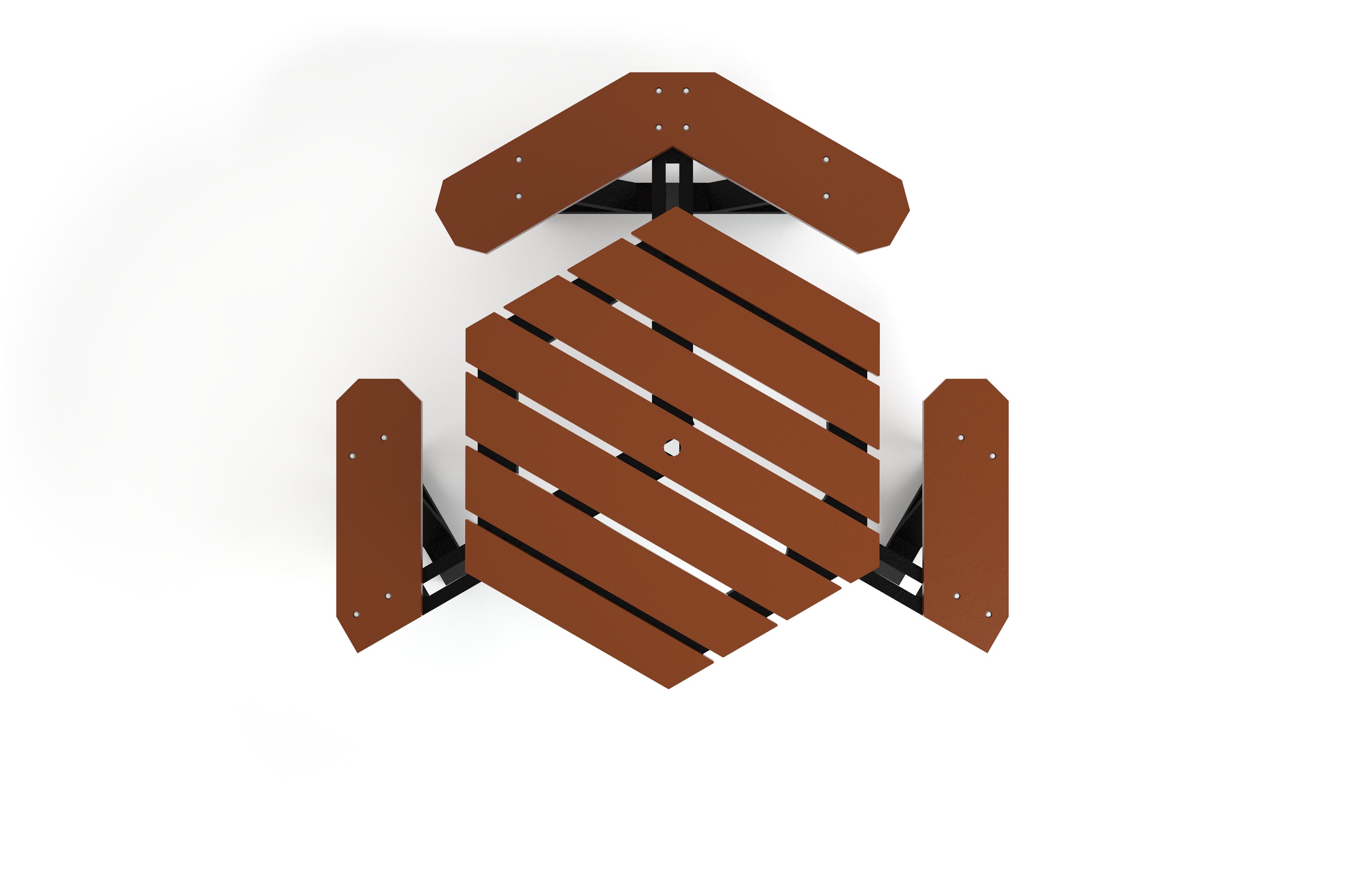 Hex Recycled Plastic Picnic Table