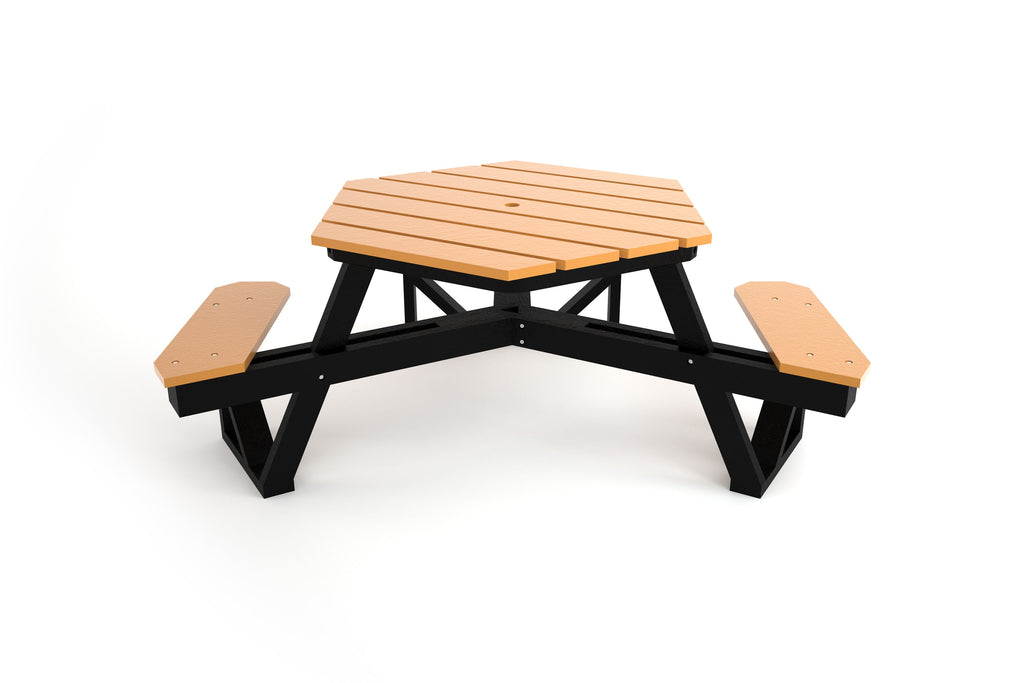 Hex Recycled Plastic Picnic Table