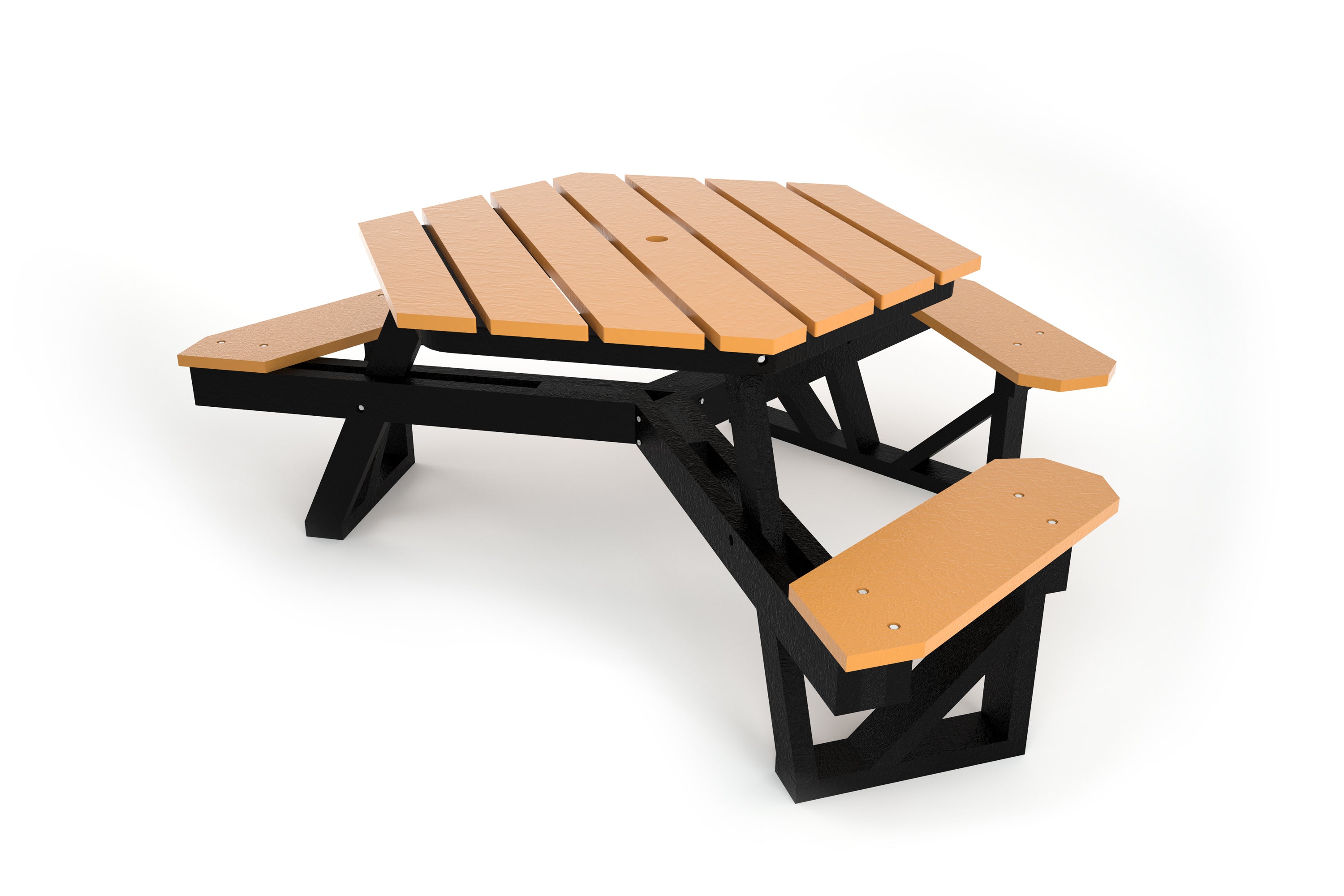 Hex Recycled Plastic Picnic Table