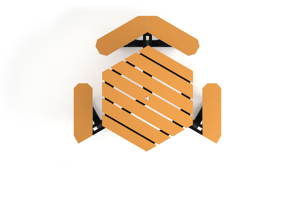 Hex Recycled Plastic Picnic Table