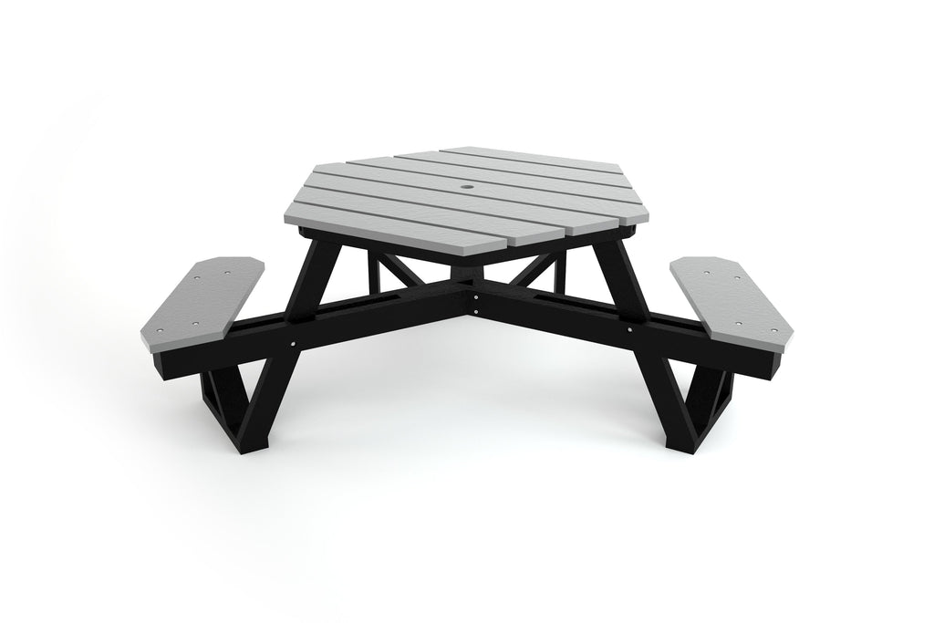 Hex Recycled Plastic Picnic Table