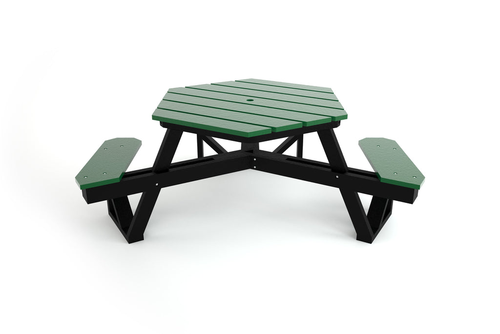 Hex Recycled Plastic Picnic Table